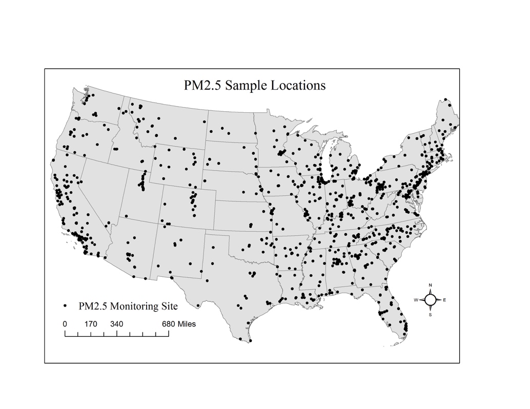 Figure 2: PM2.5 Sample Locations